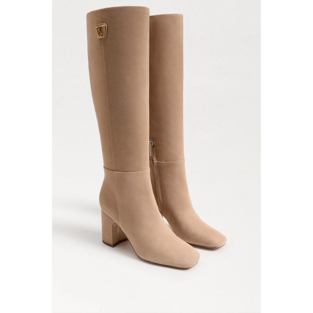 NEW SAM EDELMAN women's faren knee high boots in light caramel